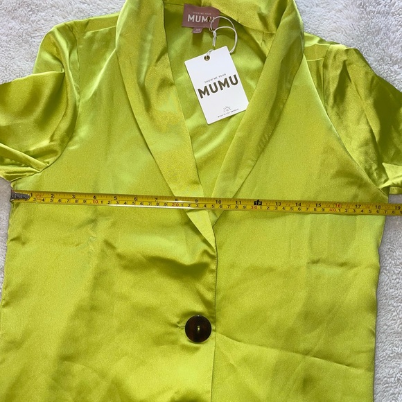 Show Me Your Mumu Felix Blazer in Citrine Luxe Satin - Picture 7 of 7